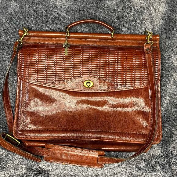 Jack Georges leather briefcase